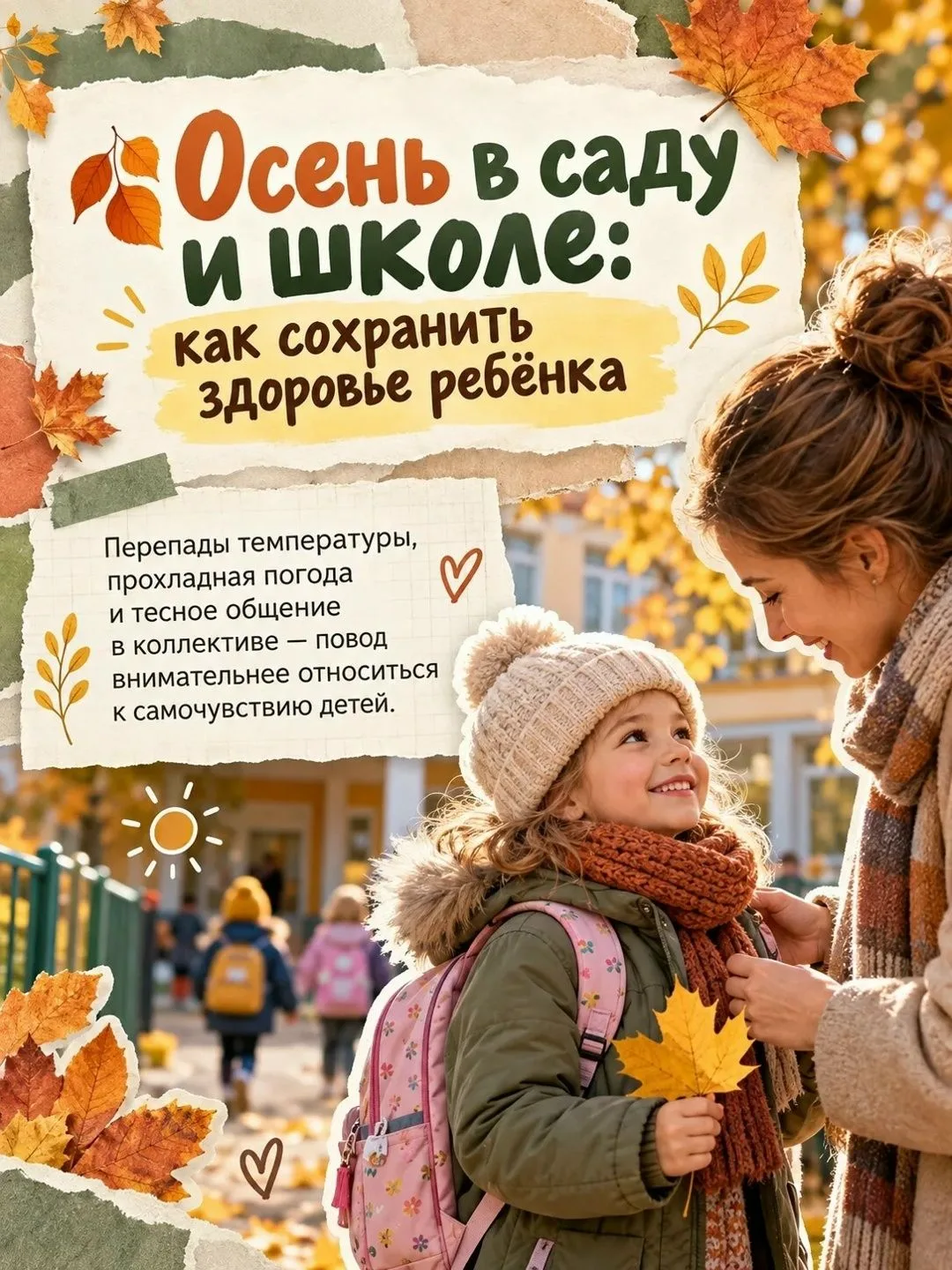 Осень — время чуть внимательнее относиться к самочувствию детей.