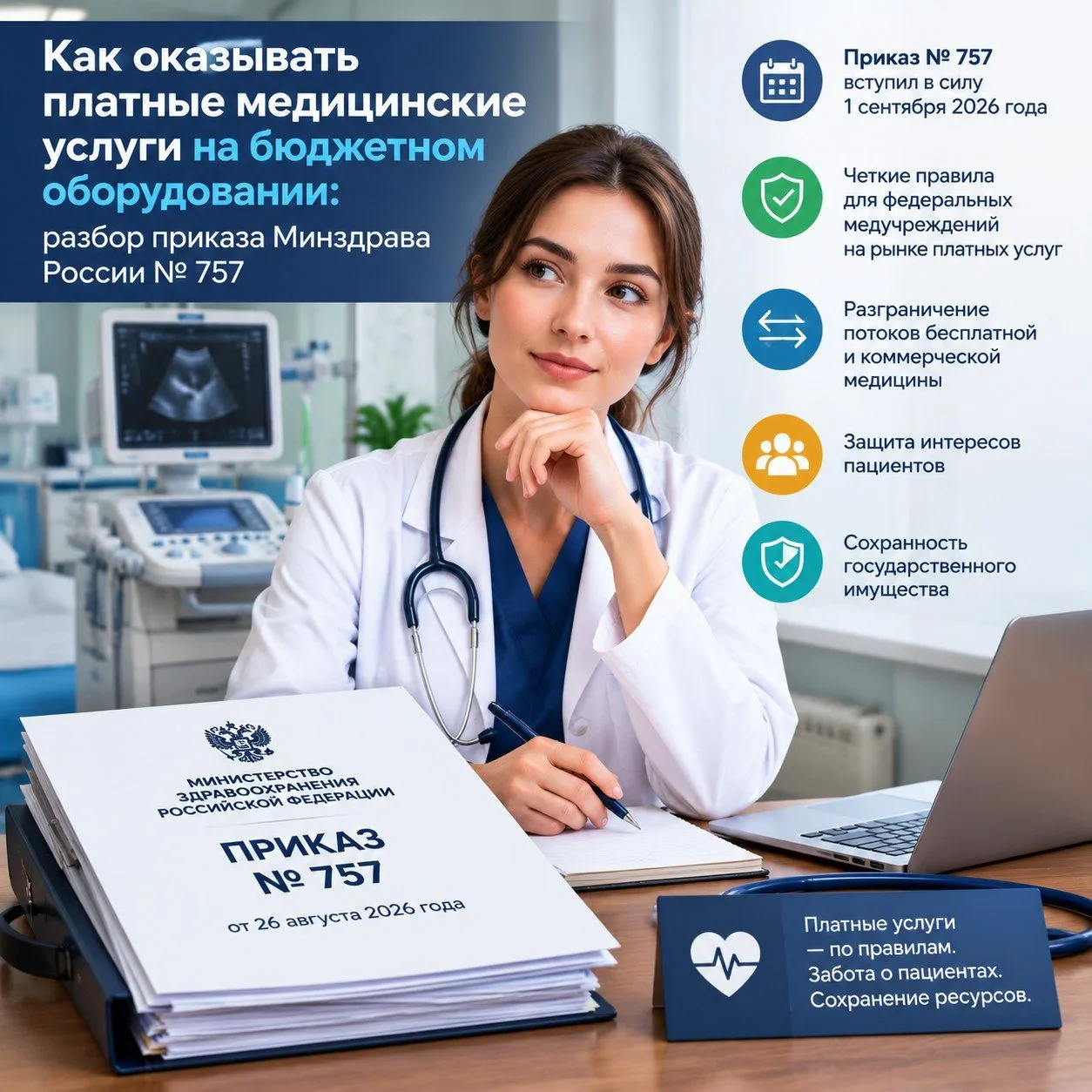 Как оказывать платные медицинские услуги на бюджетном оборудовании: разбор приказа Минз...