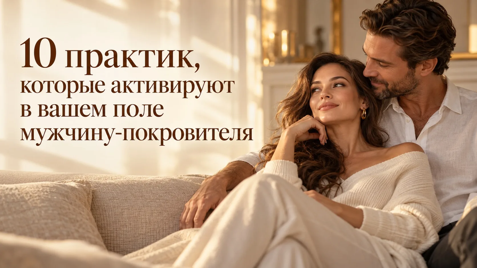 ❤️‍🔥10 практик, которые активируют в вашем поле мужчину-покровителя