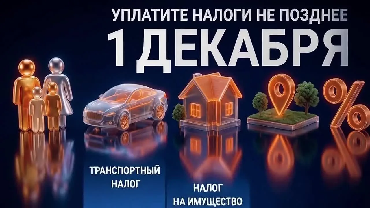 ФНС НАПОМИНАЕТ - 1 ДЕКАБРЯ 2026 ГОДА - СРОК УПЛАТЫ НАЛОГОВ