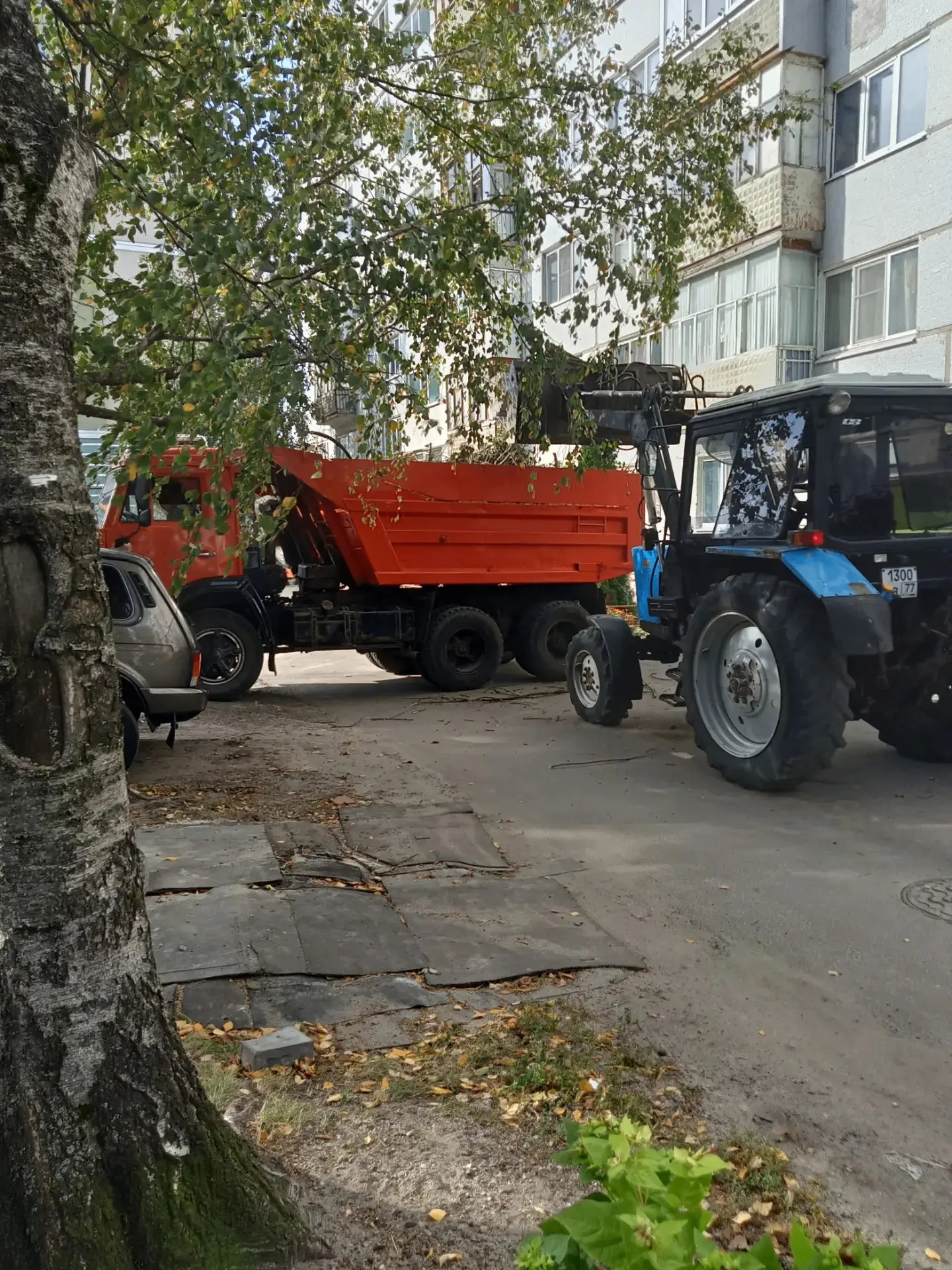 С помощью техники оперативно очистили дворы от мусора и кустарниковой поросли. 🚜
