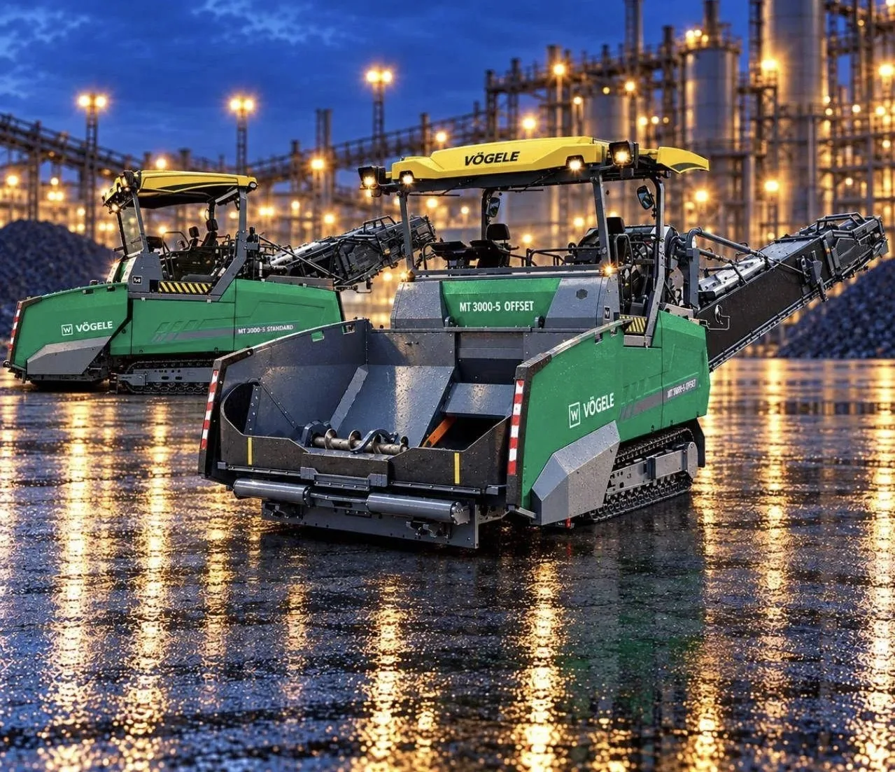 VÖGELE MT 3000-5 Offset: непрерывная подача смеси без остановки укладки