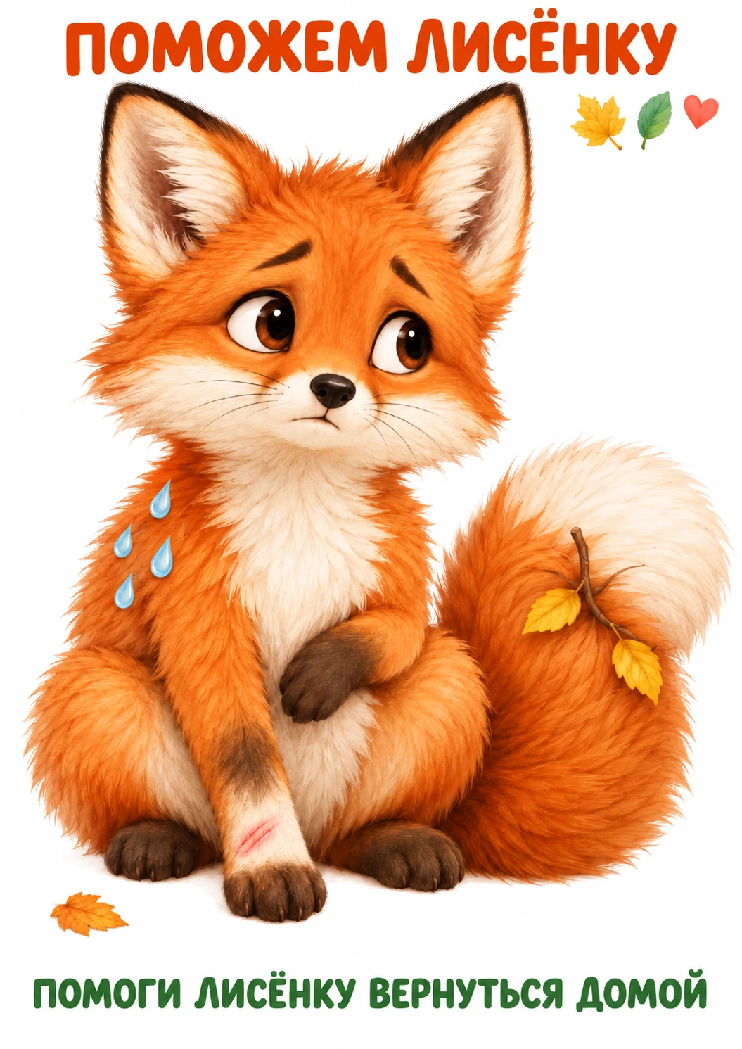 🦊🍂 «Поможем лисёнку» — новый игровой набор!