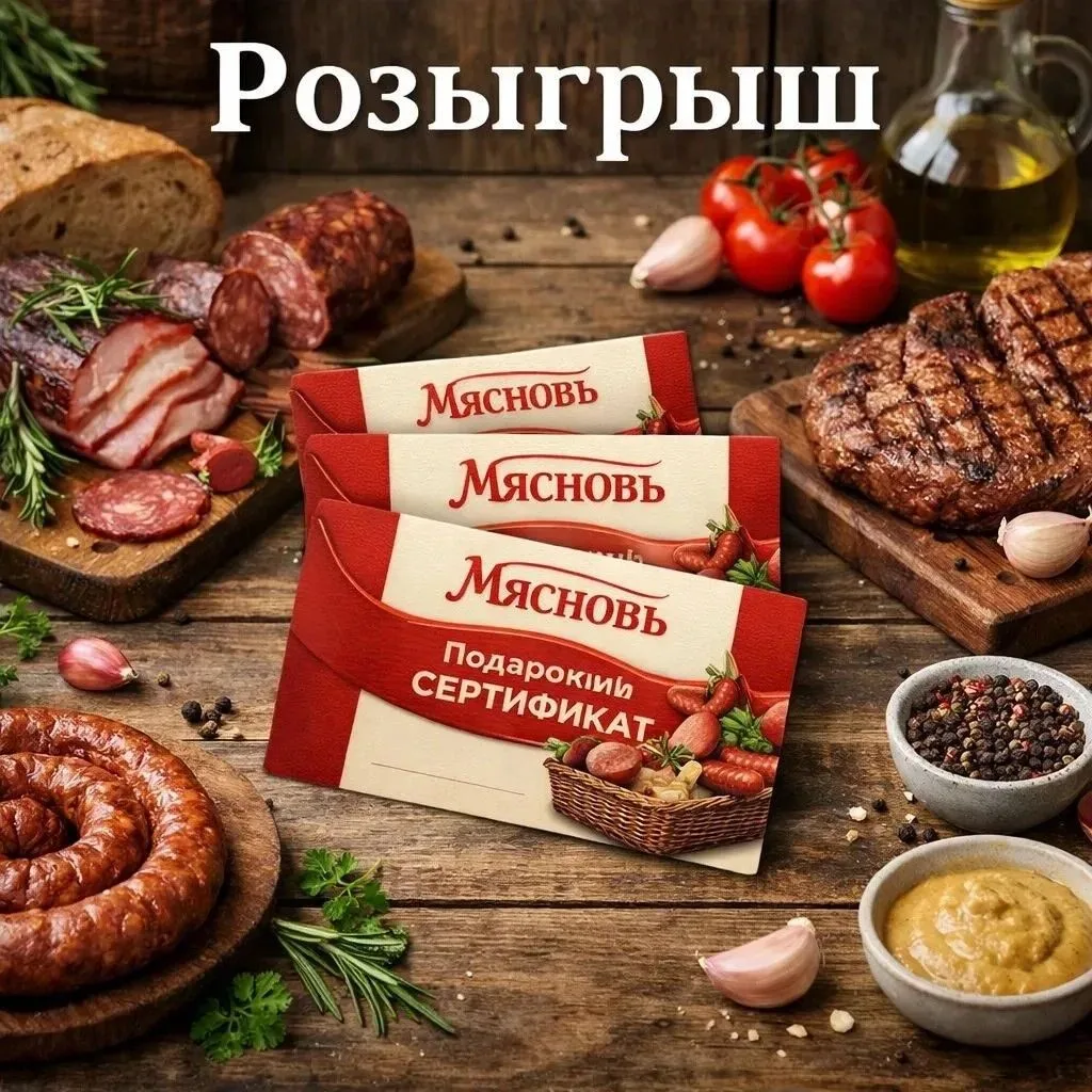 🥳🥳🥳🥳НАМ 1 ГОД! ДАРИМ АЭРОГРИЛЬ И ЕЩЕ 9 КРУТЫХ ПРИЗОВ ОТ МЯСНОВЪ!🥳🥳🥳🥳🥳