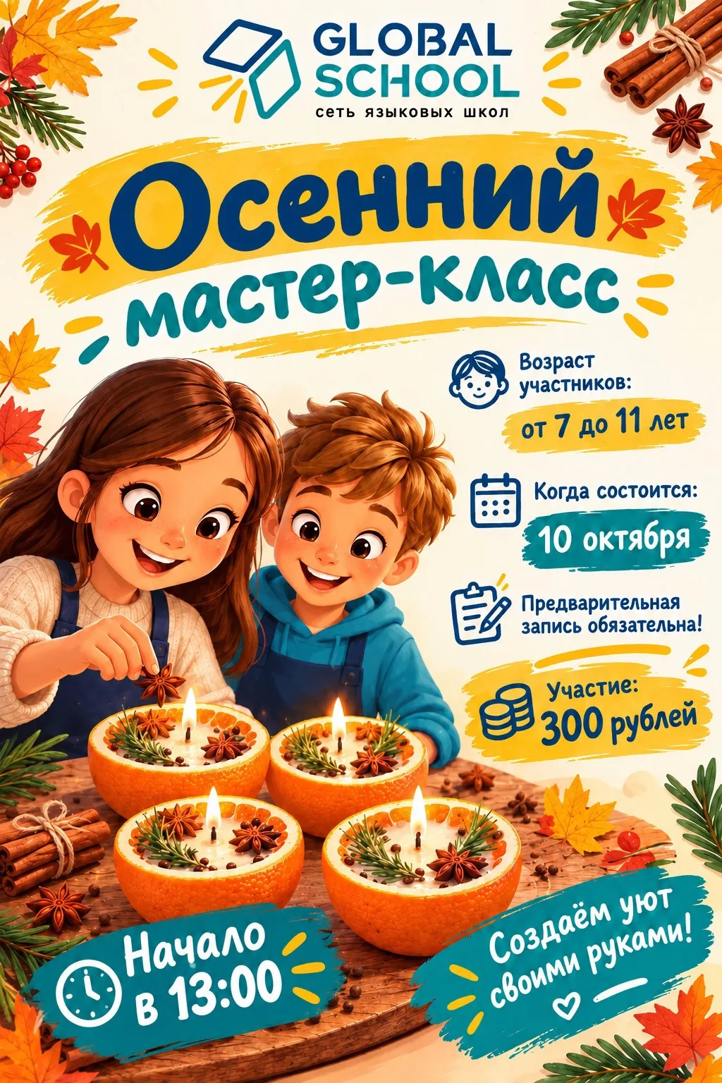 🍂 Приглашаем на осенний мастер-класс! 🍁
