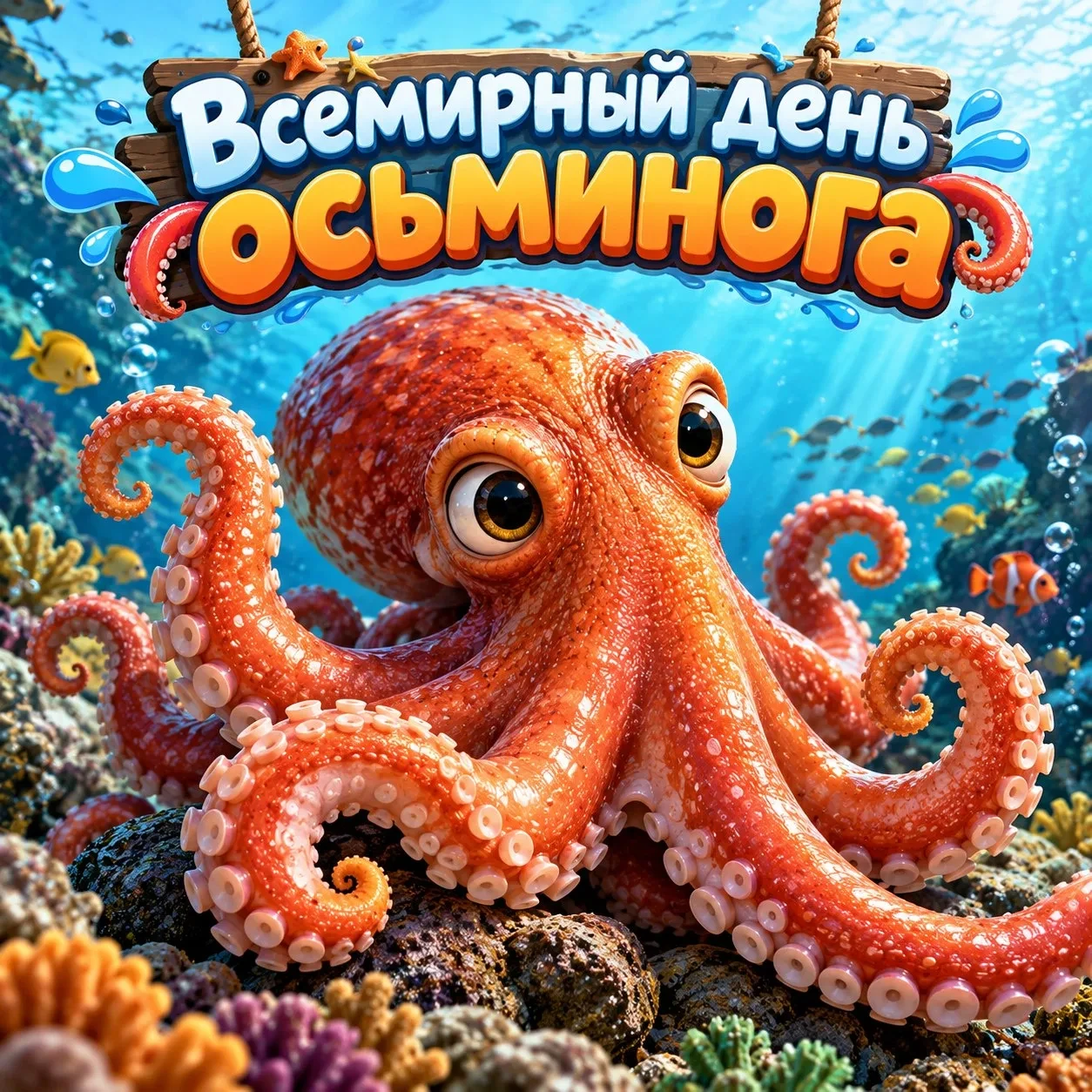 Сегодня отмечают Всемирный день осьминога.