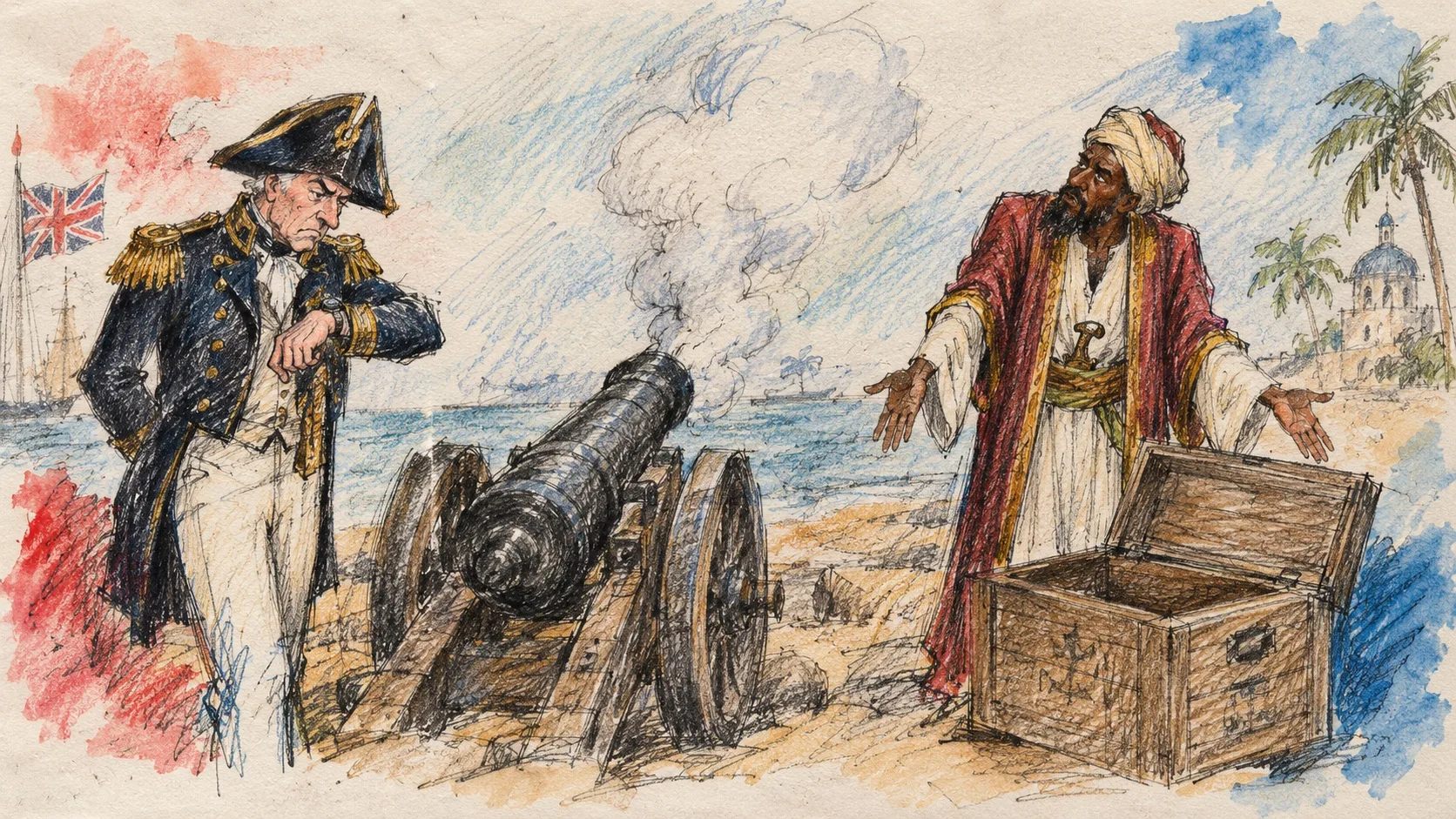 В 1896 году Англия воевала с Занзибаром. Война длилась 38 минут. Англичане начали обстр...