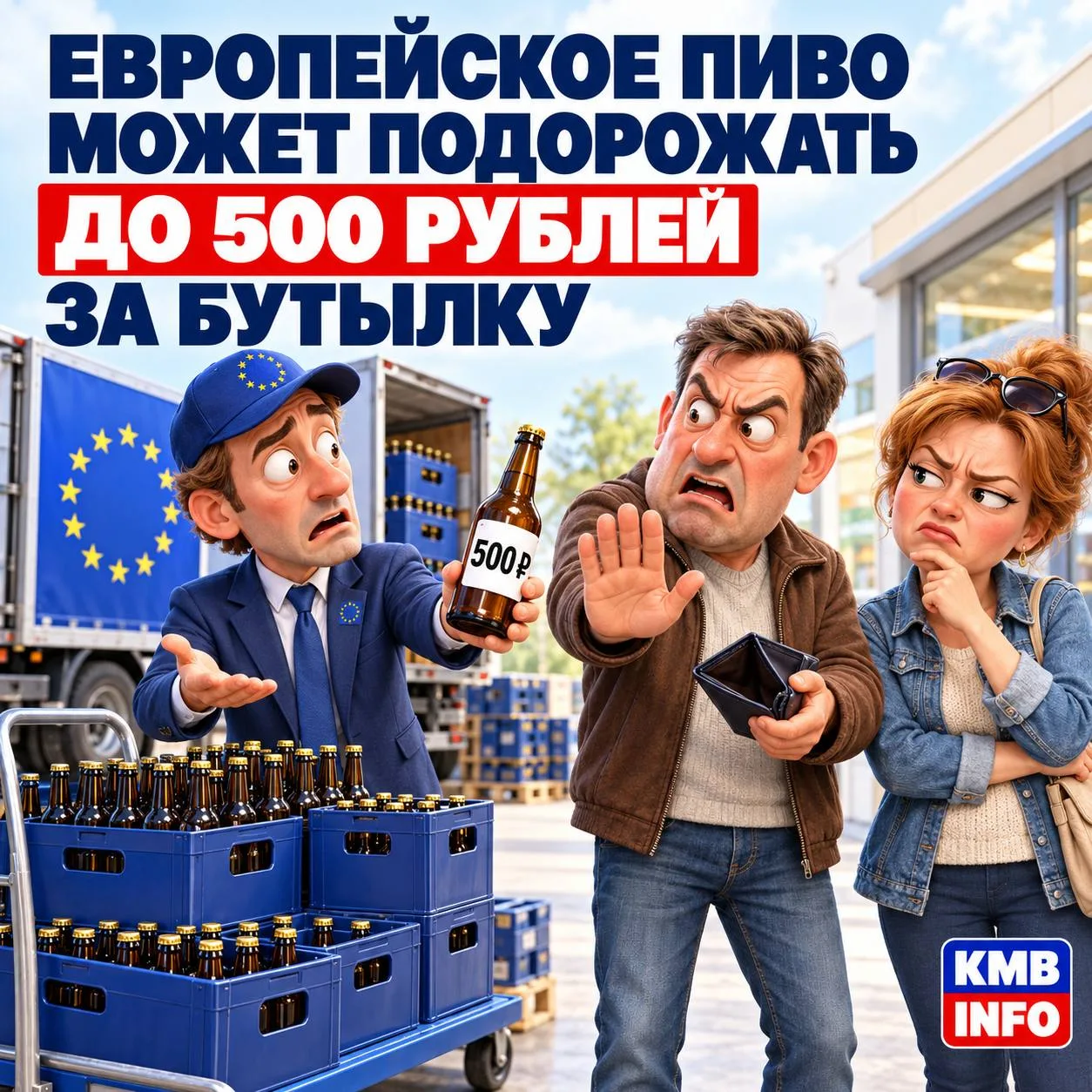 🍺 Европейское пиво может подорожать до 500 рублей за бутылку