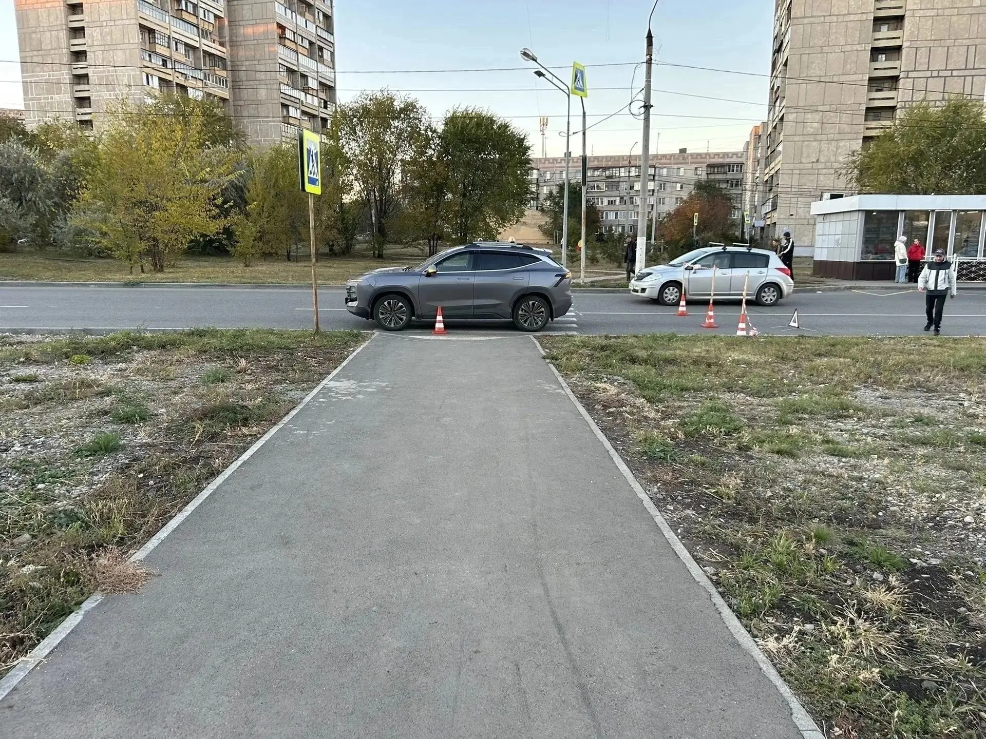 В ДТП пострадали два человека.