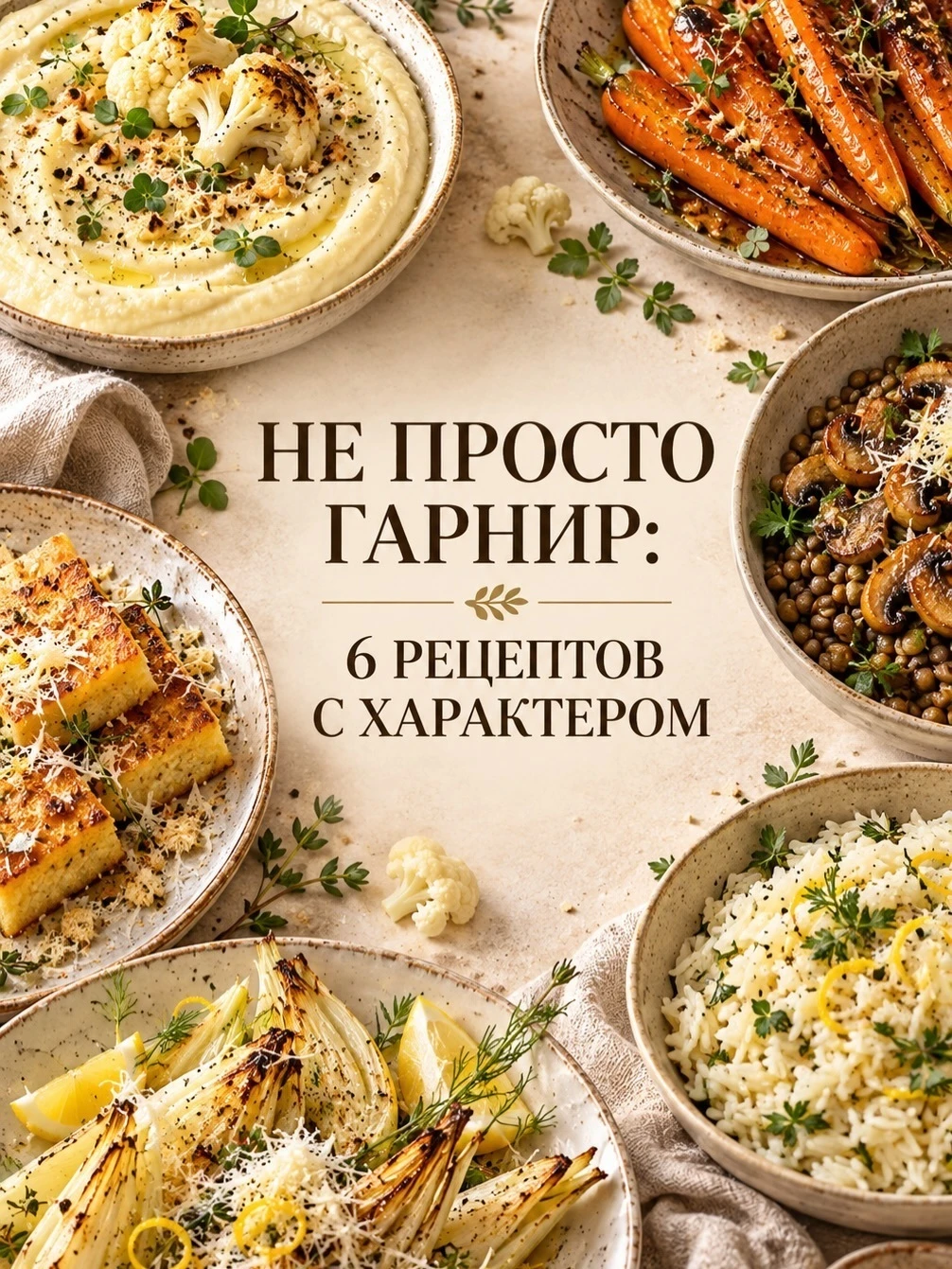 🍽️ НЕ ПРОСТО ГАРНИР: 6 РЕЦЕПТОВ С ХАРАКТЕРОМ