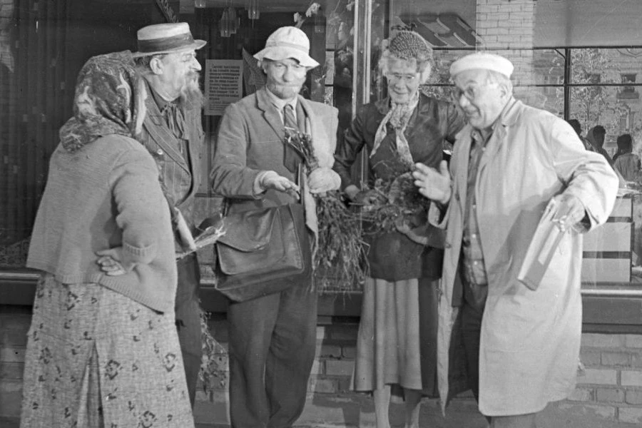🎬 Съёмки фильма «Сказка о потерянном времени», 1964 год – режиссёр Александр Птушко.
