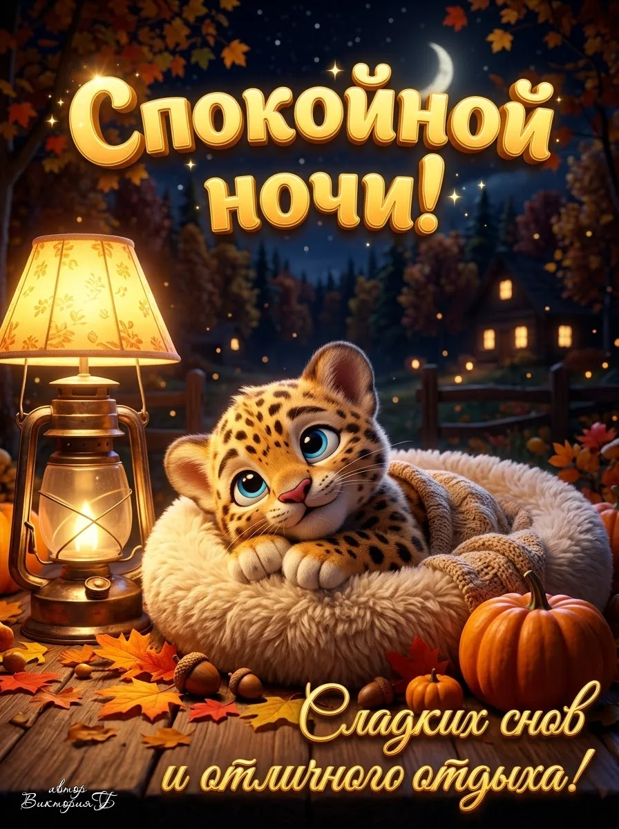 Пусть ночь принесёт добрые и сказочные сны!