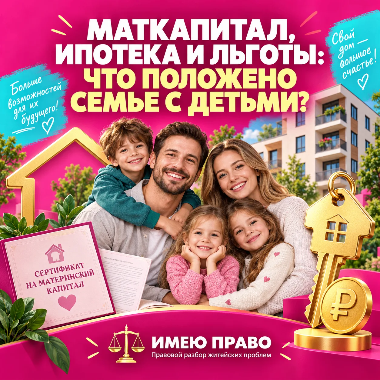 👨‍👩‍👧‍👦 ВЫПЛАТЫ И ЛЬГОТЫ ДЛЯ СЕМЕЙ С ДЕТЬМИ: ЧАСТЬ 2