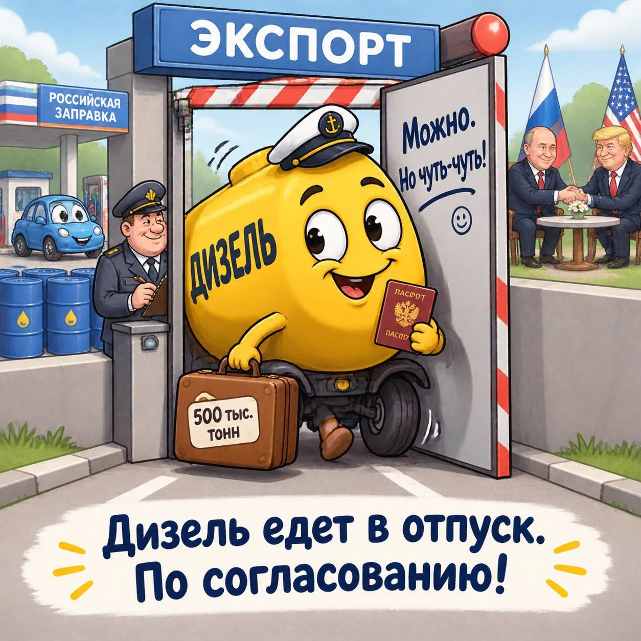 Правительство России частично сняло запрет на экспорт дизеля: на мировой рынок разрешен...