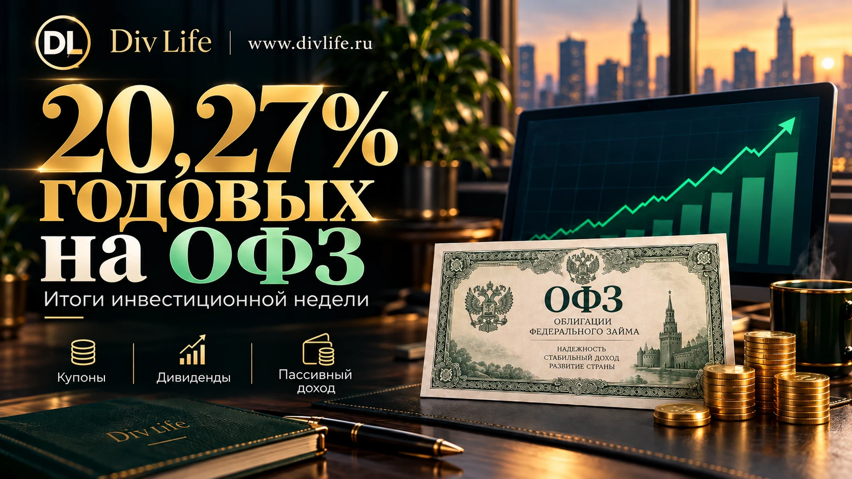 📈 20,27% годовых на ОФЗ: итоги инвестиционной недели 5–11 октября 2026 года
