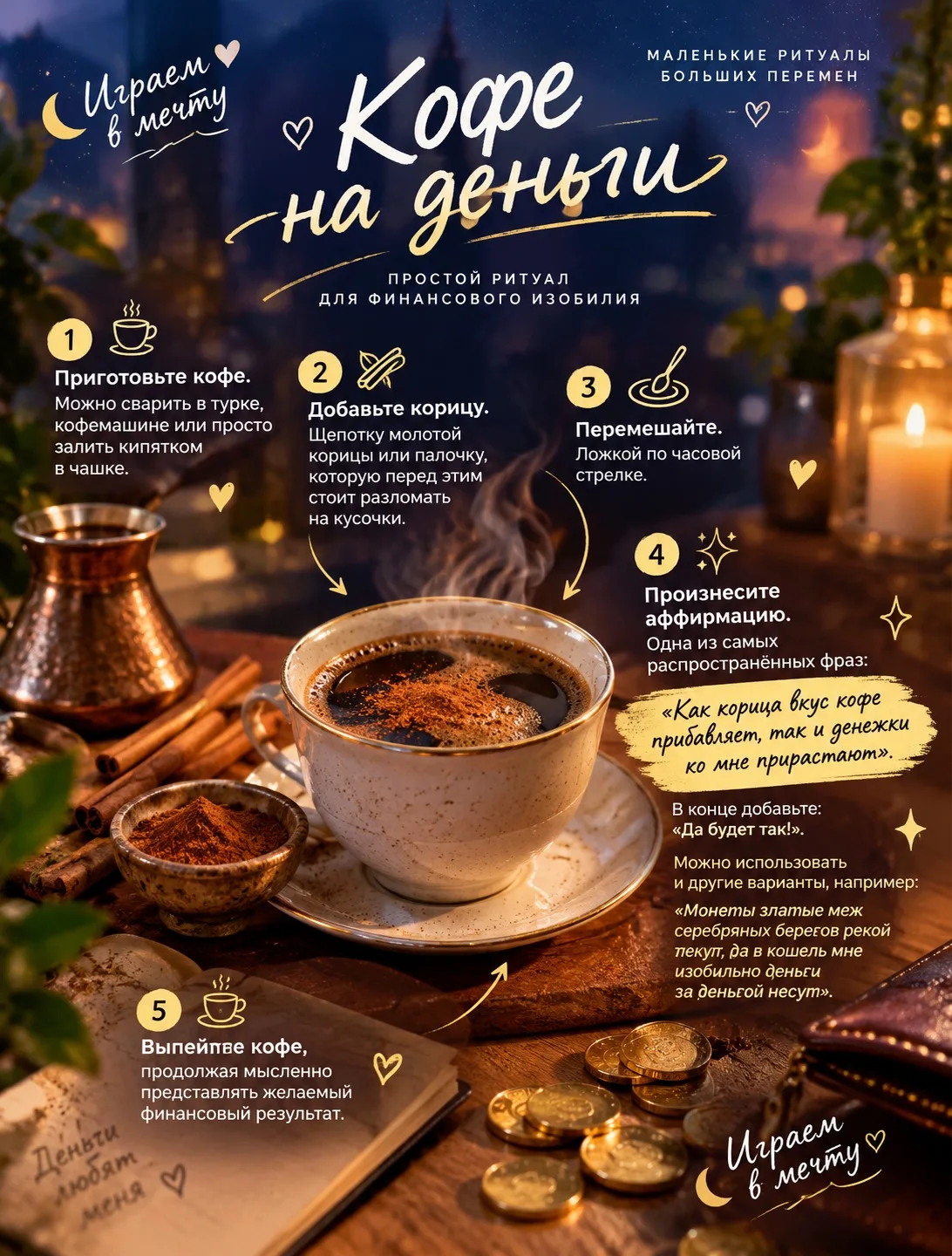 ☕️ ДЕНЕЖНЫЙ ЧЕТВЕРГ: Ритуал «Кофе на деньги»