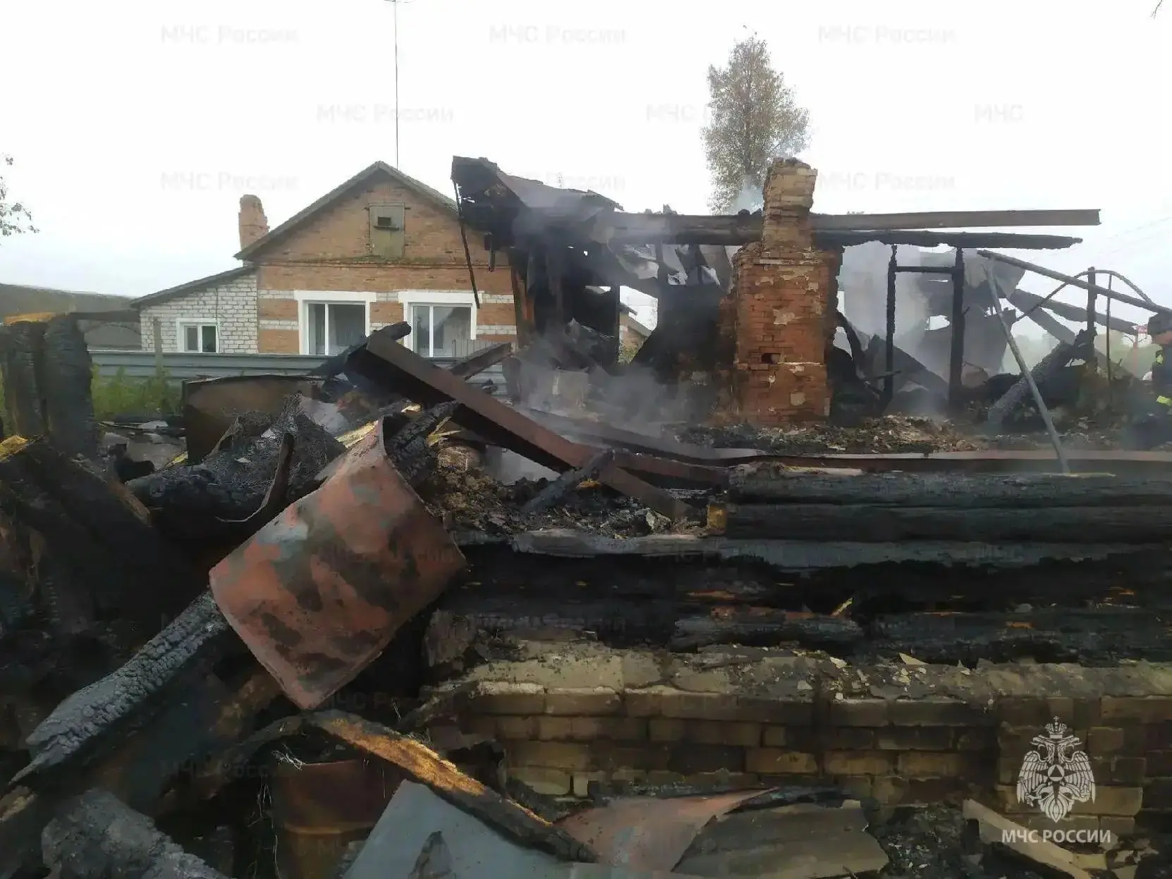 В Погарском районе ликвидирован пожар в жилом доме, есть пострадавшие