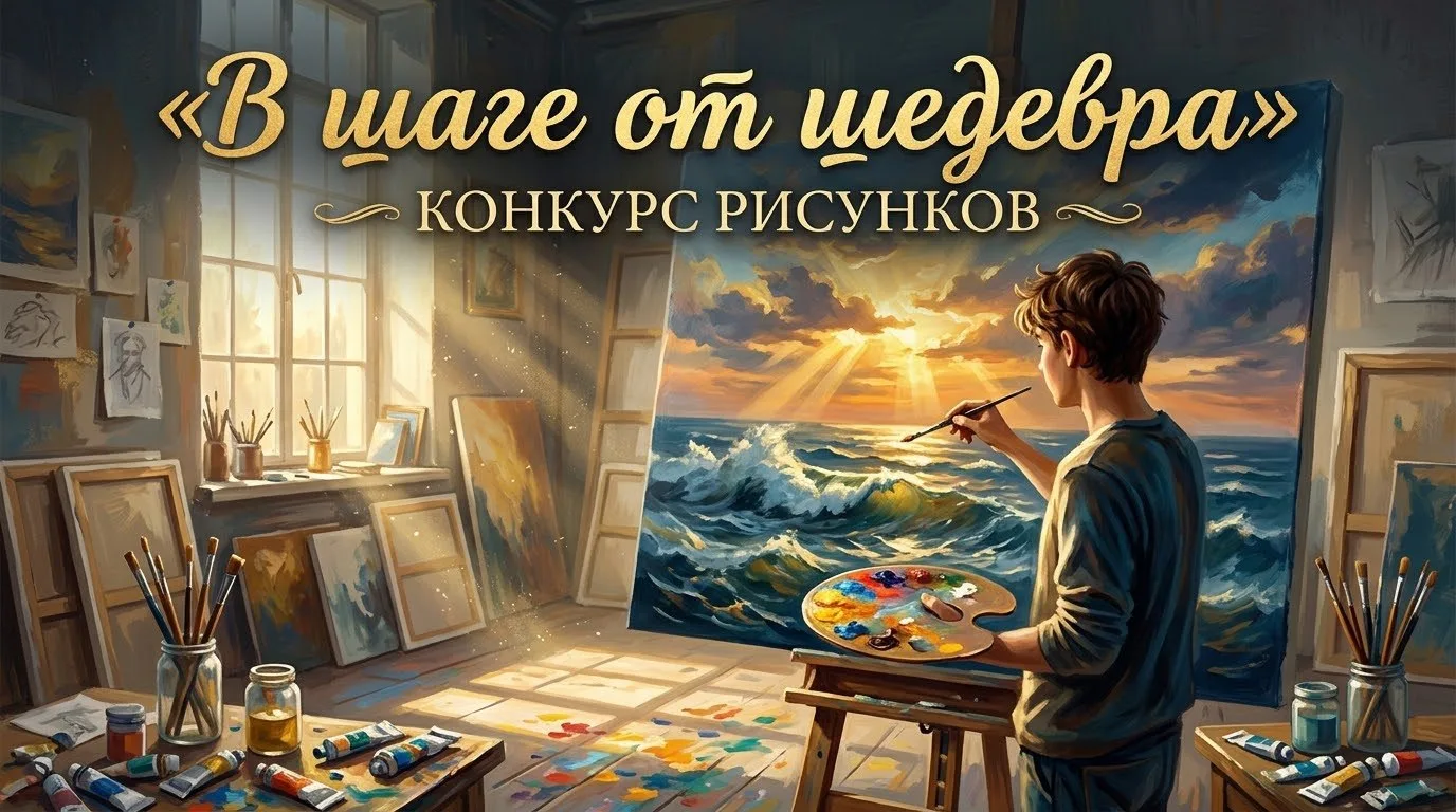 🏛️  КОНКУРС ДЕТСКОГО И ЮНОШЕСКОГО ИЗОБРАЗИТЕЛЬНОГО ИСКУССТВА «В ШАГЕ ОТ ШЕДЕВРА» 🎨