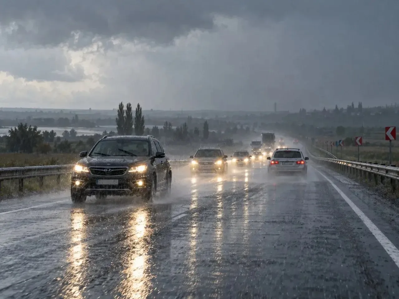 ⛈️ Водителей предупредили об опасности на дорогах Ростовской области из-за погоды