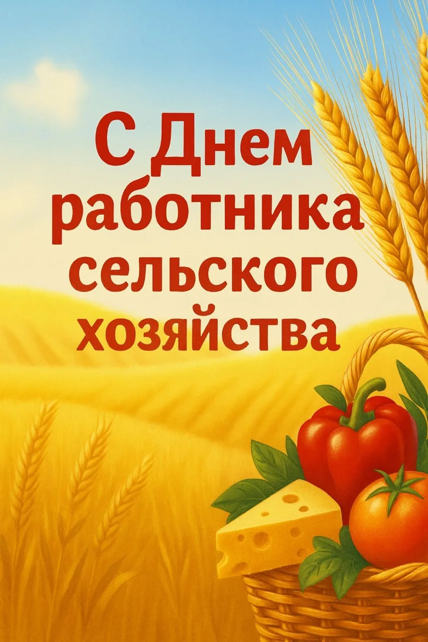 С Днём работника сельского хозяйства и перерабатывающей промышленности! ❤️