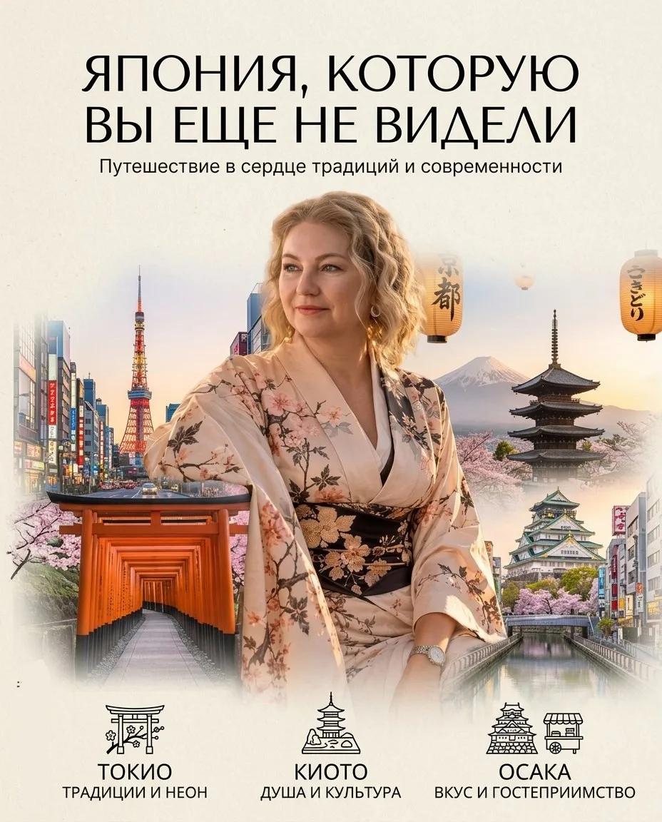 Групповой тур "Япония, которую вы ещё не видели"✨️