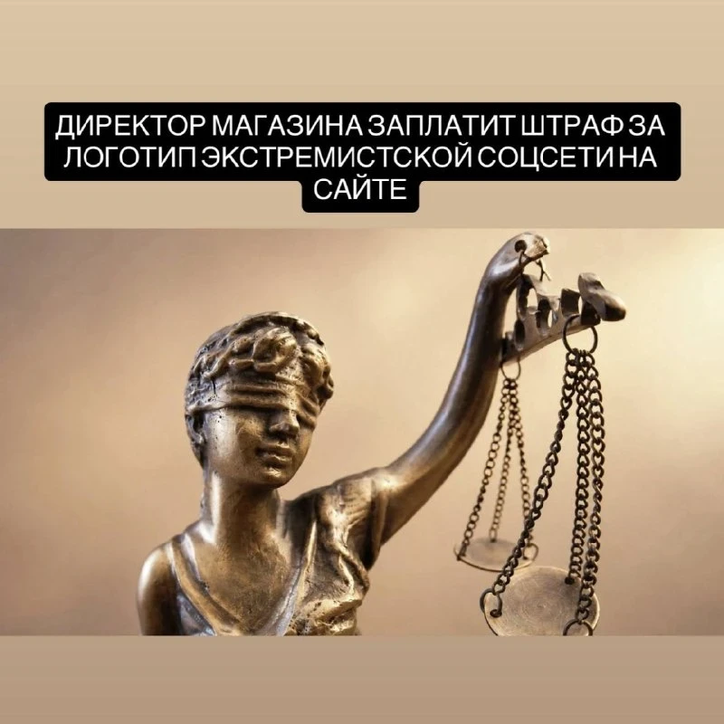 В Хабаровске оштрафовали директора магазина за логотип запрещённой соцсети
