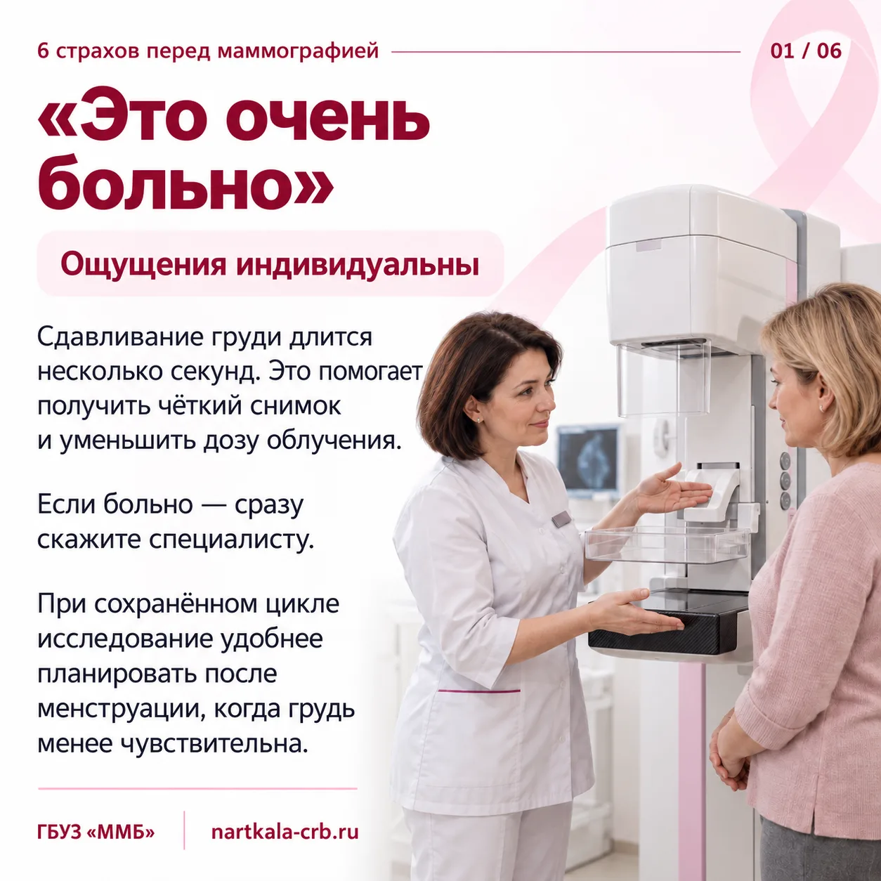 🎀 «Больно? Вредно? Мне не нужно?»: 6 страхов перед маммографией — и что о них говорят ...