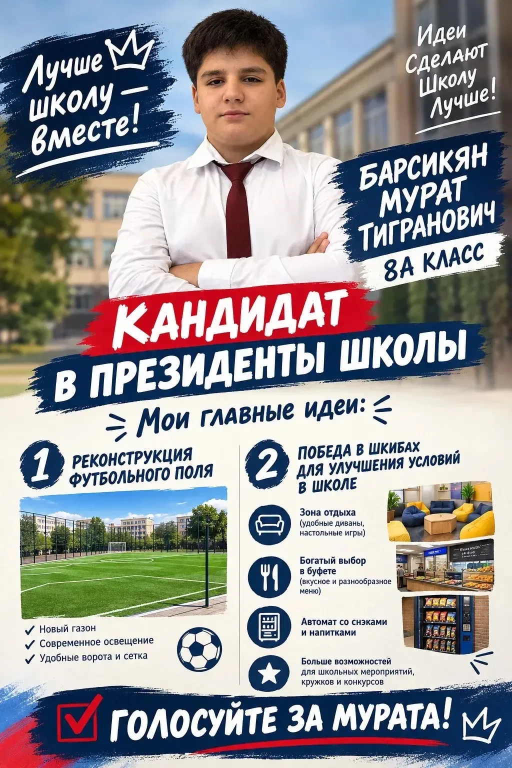 🗳️ ВЫБОРЫ ПРЕЗИДЕНТА ШКОЛЫ: ЗНАКОМЬТЕСЬ С КАНДИДАТАМИ!