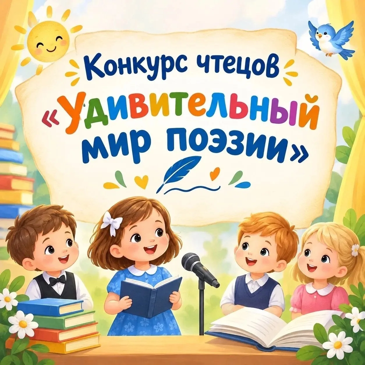 В ГБДОУ «ДЕТСКИЙ САД №13 «ЛУЧИК» Г.О. СНЕЖНОЕ» ДНР  проходит конкурс чтецов «Удивительн...
