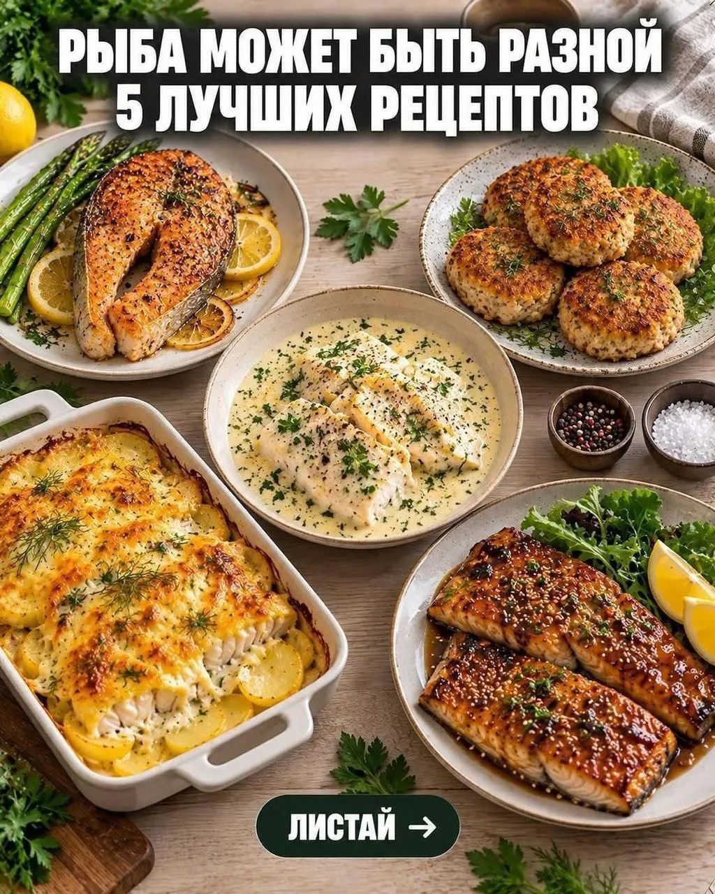 🐟 После этих рецептов рыба точно не будет скучной.