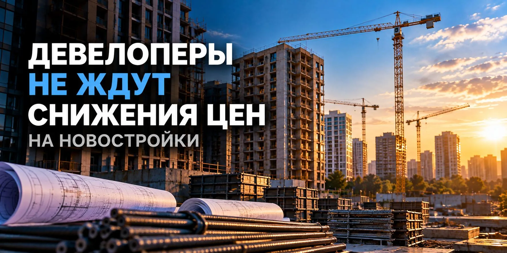 🏗 Девелоперы не ждут снижения цен на новостройки