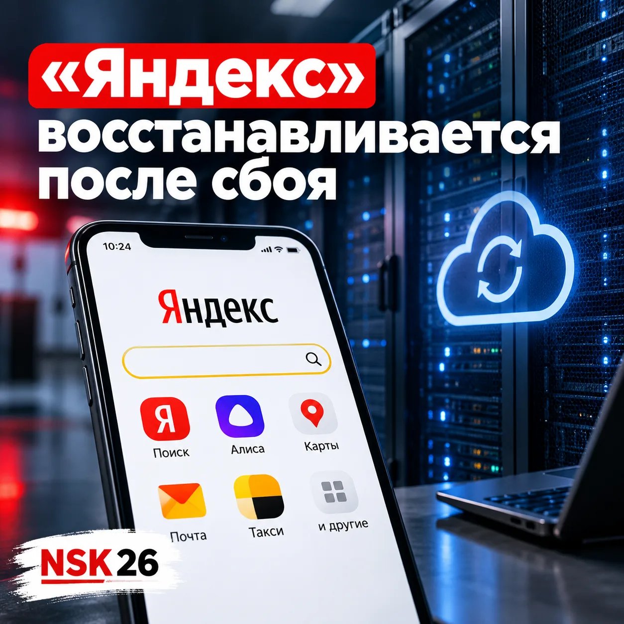 🛜 «Яндекс» восстанавливает работу сервисов после сбоев
