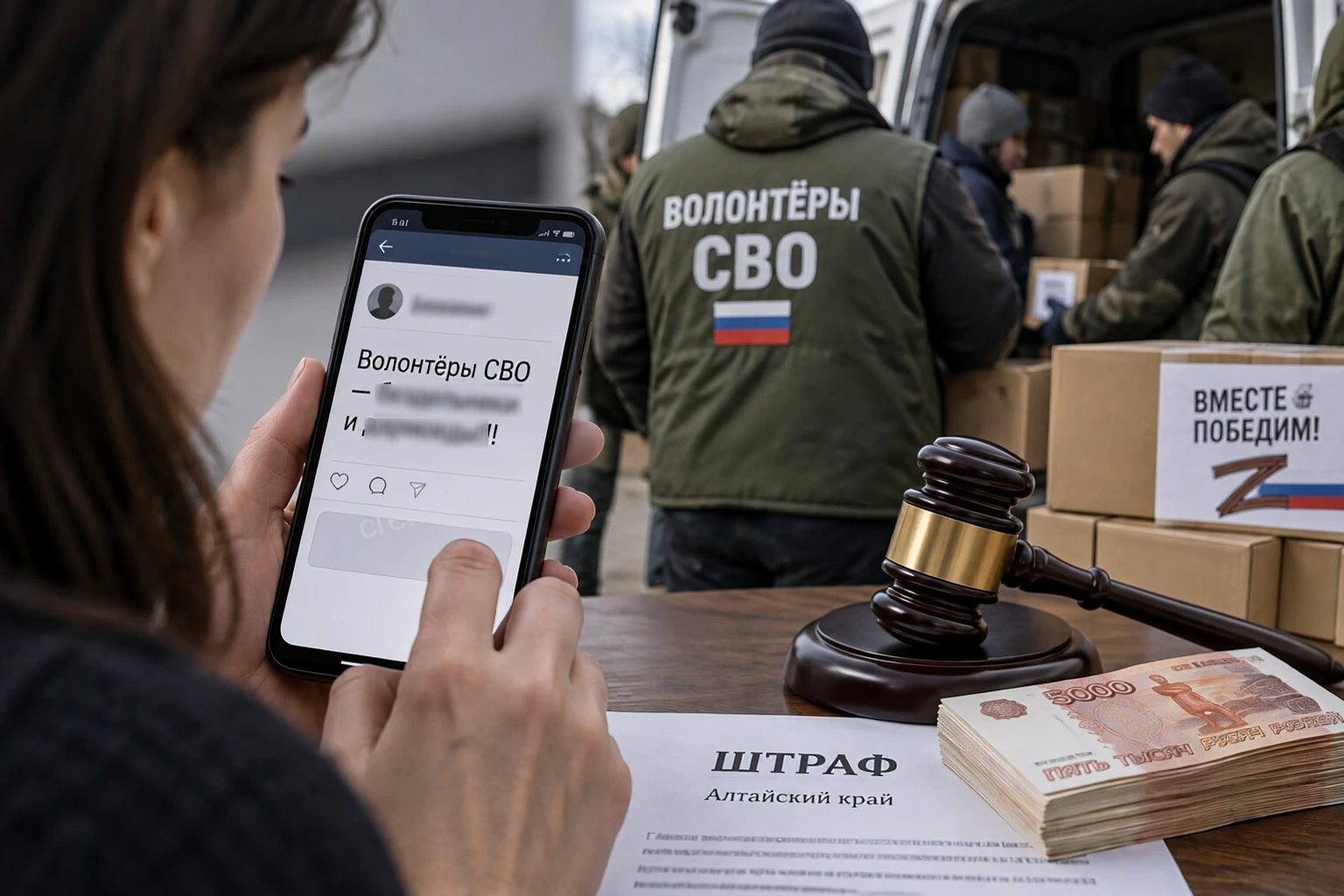 Жительница Алтайского края заплатит за оскорбления волонтёров СВО в соцсетях
