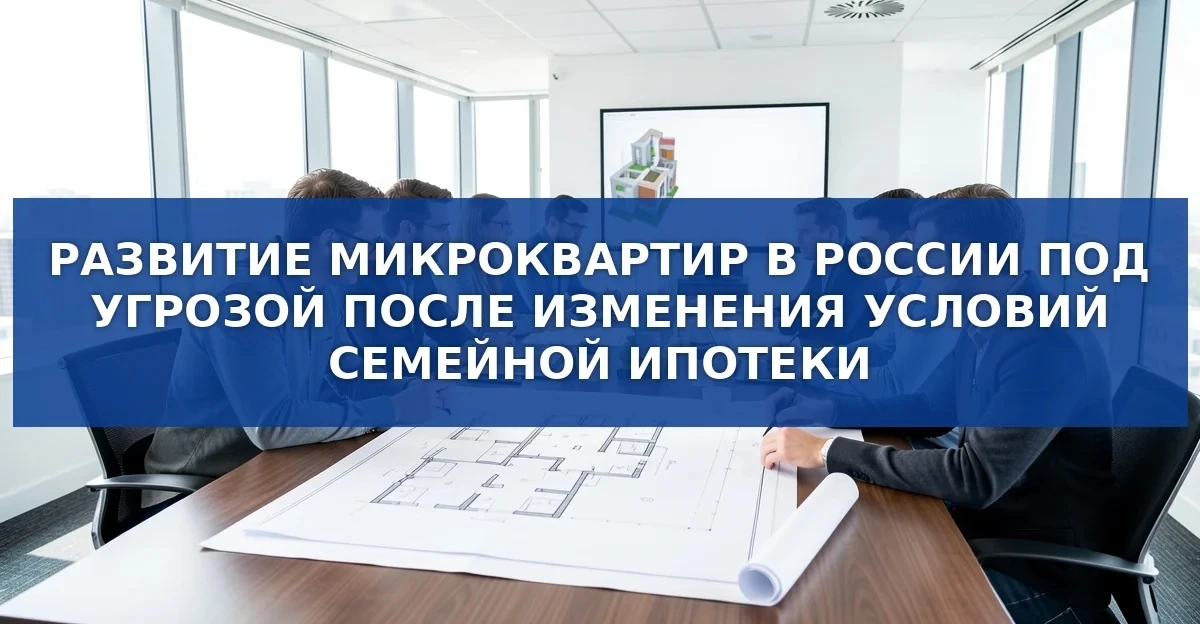 Снижение интереса к микроквартирам после реформы семейной ипотеки