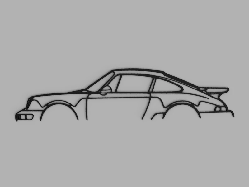 Легендарный силуэт Porsche 911 Turbo украсит любую стену и подарит вайб автокультуры 🏎...