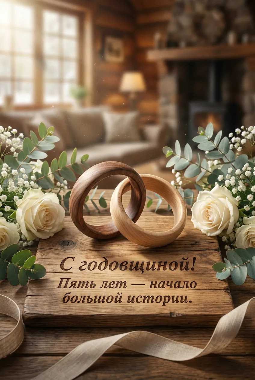 Сегодня в нашей семье праздник, 5 лет, как я сказала ему "да".