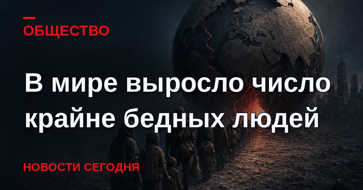 Число живущих в условиях крайней бедности людей выросло впервые с 2010 года и достигло ...