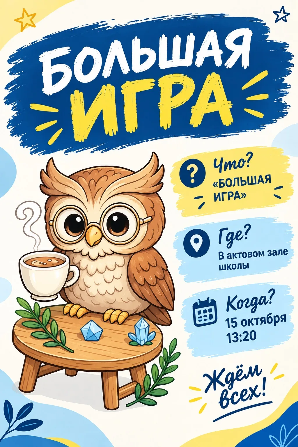 Приглашаем на «БОЛЬШУЮ ИГРУ»!