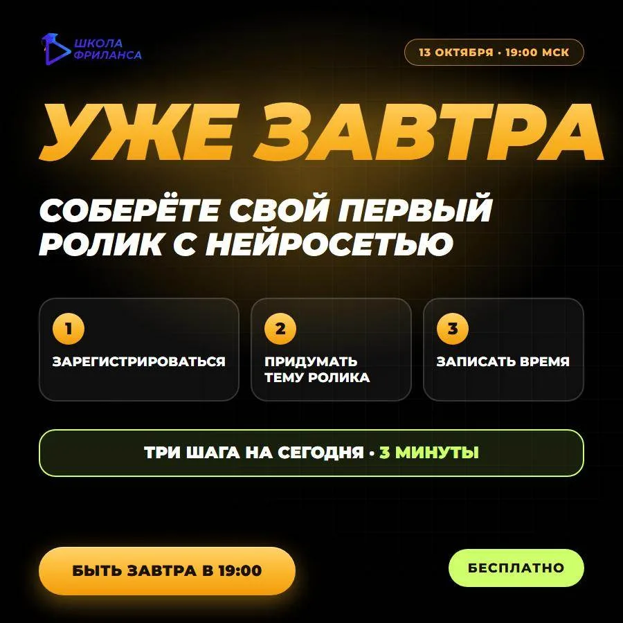 ❗️После интенсива у вас будет готовое нейровидео