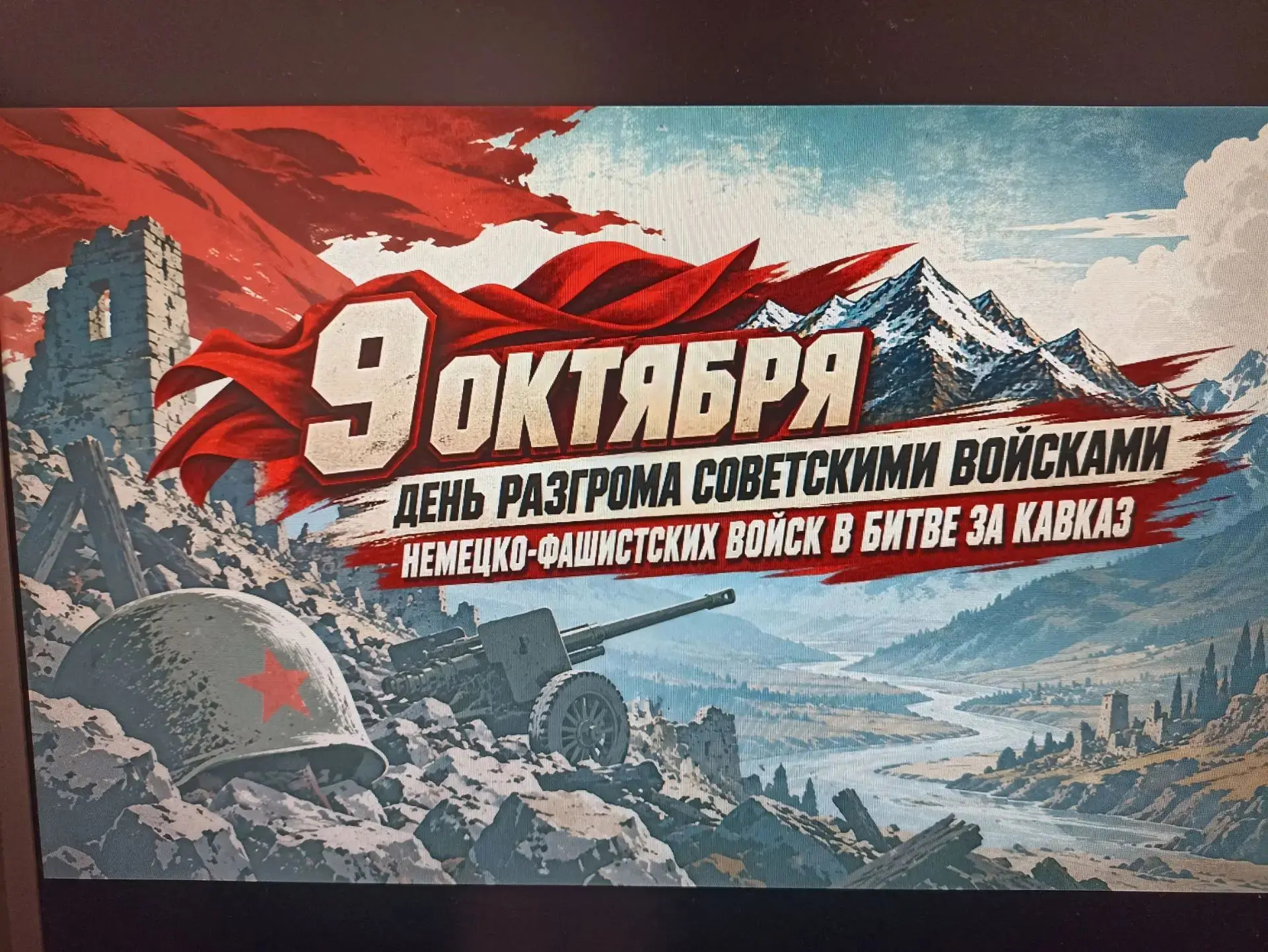 9 ОКТЯБРЯ - День разгрома советскими войсками немецко-фашистских войск в битве за Кавказ