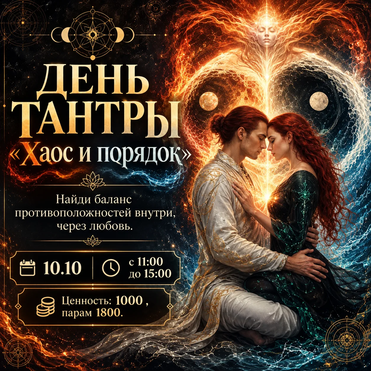 🔥 ХАОС И ПОРЯДОК: Сакральная алхимия Тантры