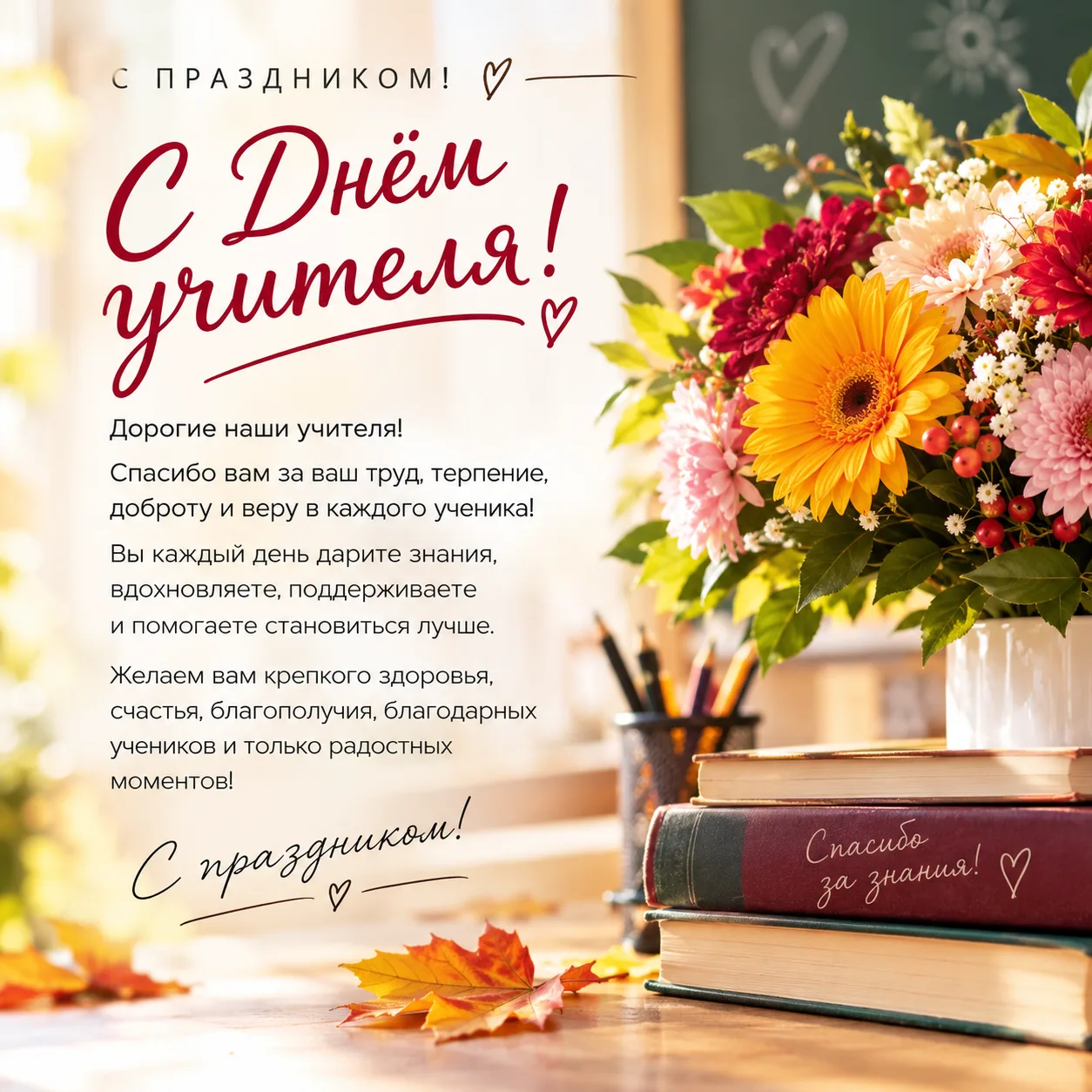 Дорогие учителя!