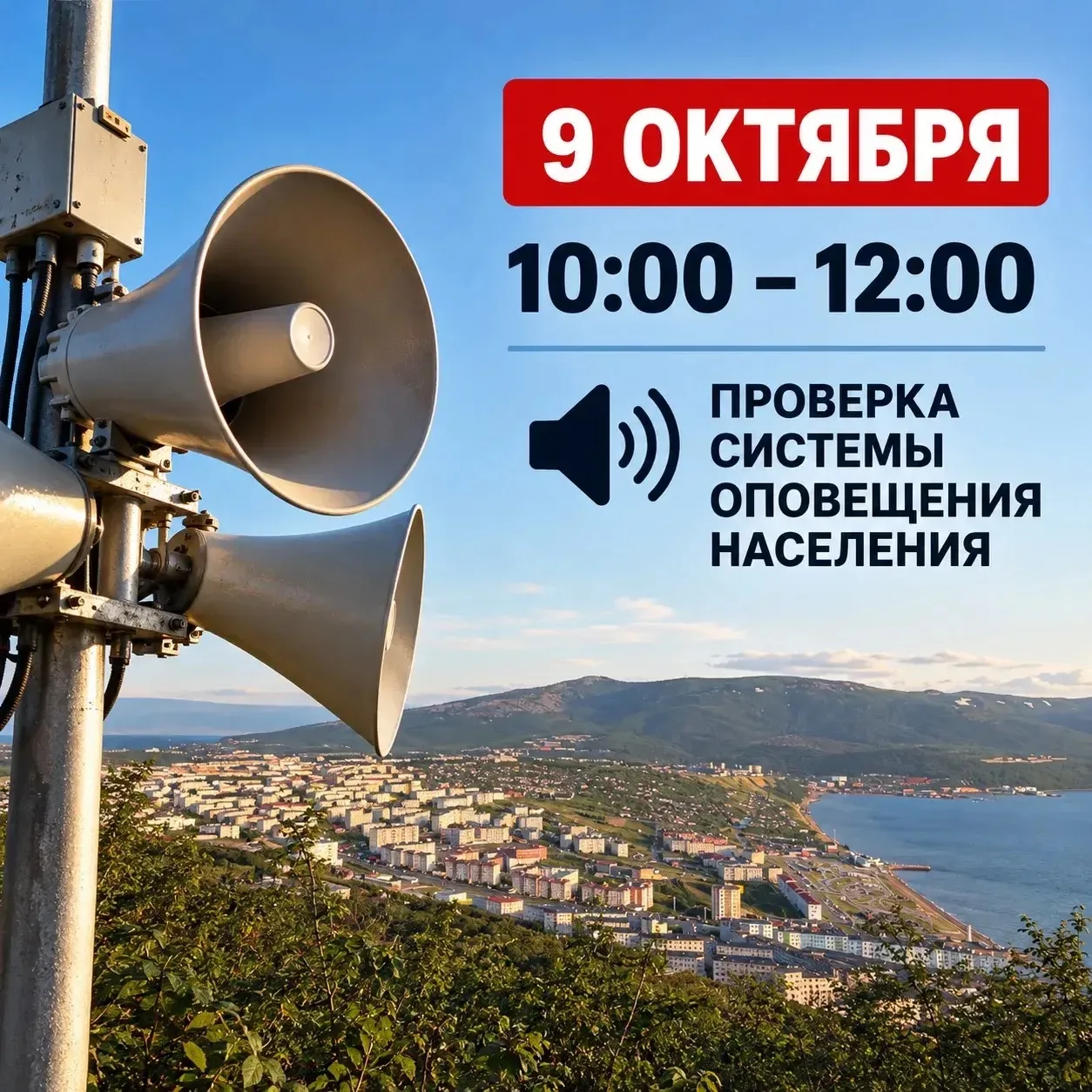 ❗️Сегодня в Магаданской области проверят систему оповещения