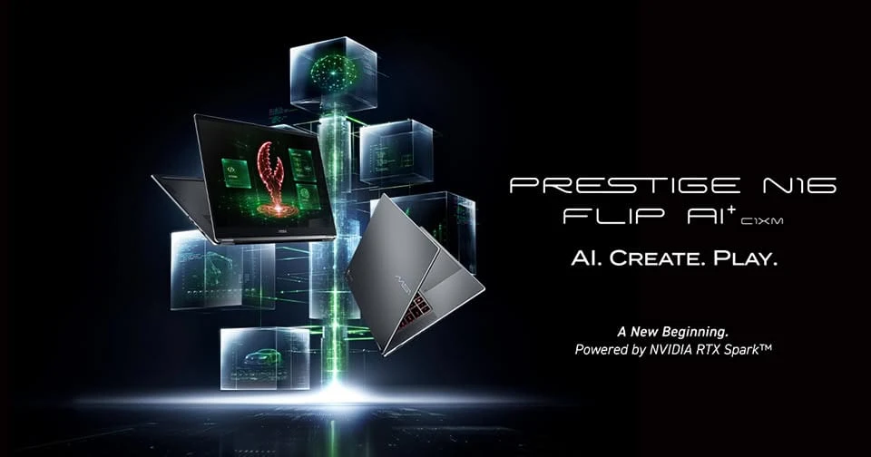 🚀 MSI представили мощный 2-в-1 с чипом NVIDIA RTX Spark