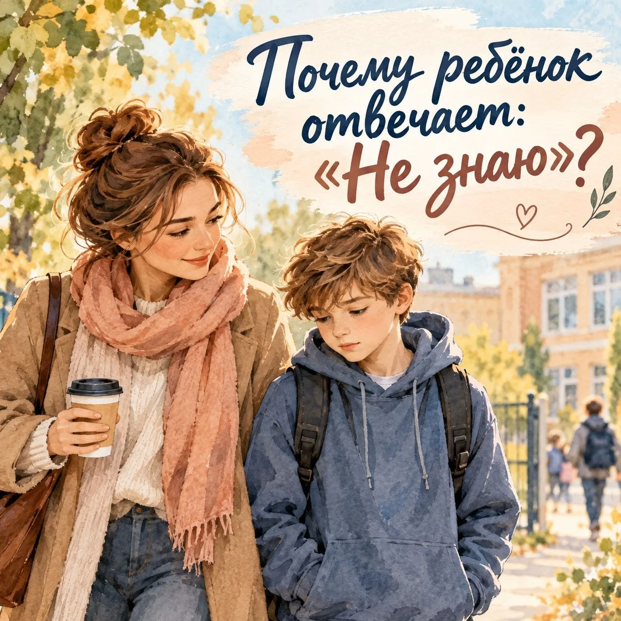 «Как дела в школе?» — «Не знаю».
