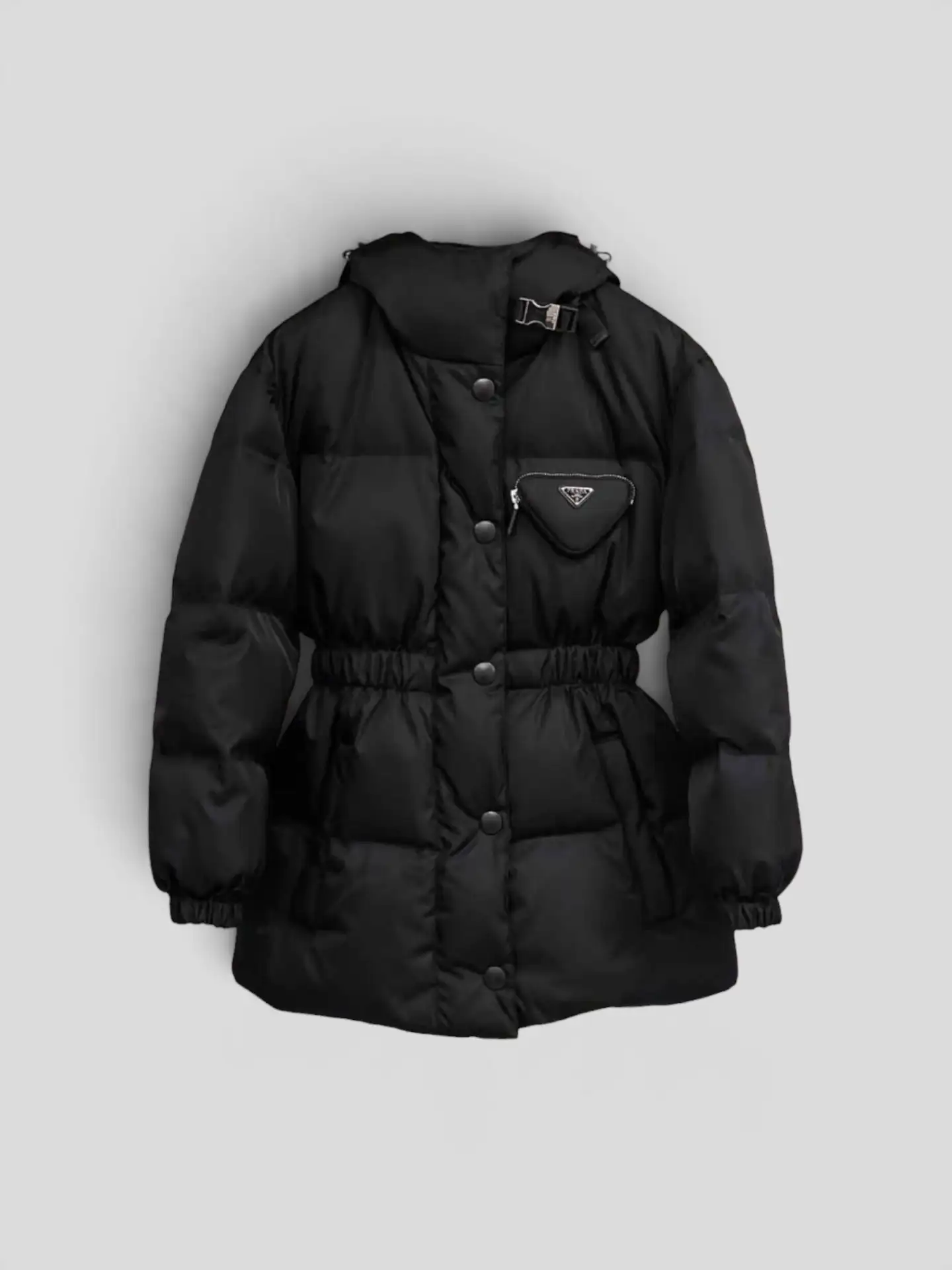 Пуховик Prada Re-Nylon в идеальном состоянии, маркировка 42 (на М).