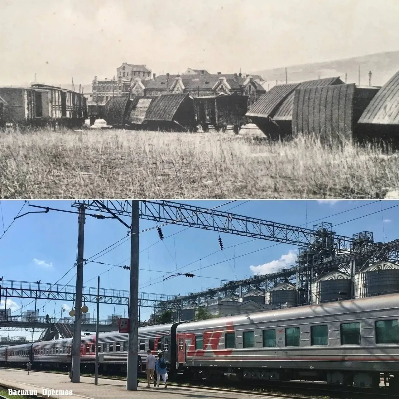 Новороссийск, последствия норд-оста в районе ж/д вокзала, начало прошлого века.