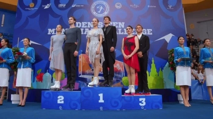 Василиса Кагановская и Максим Некрасов сегодня с серебром 🥈