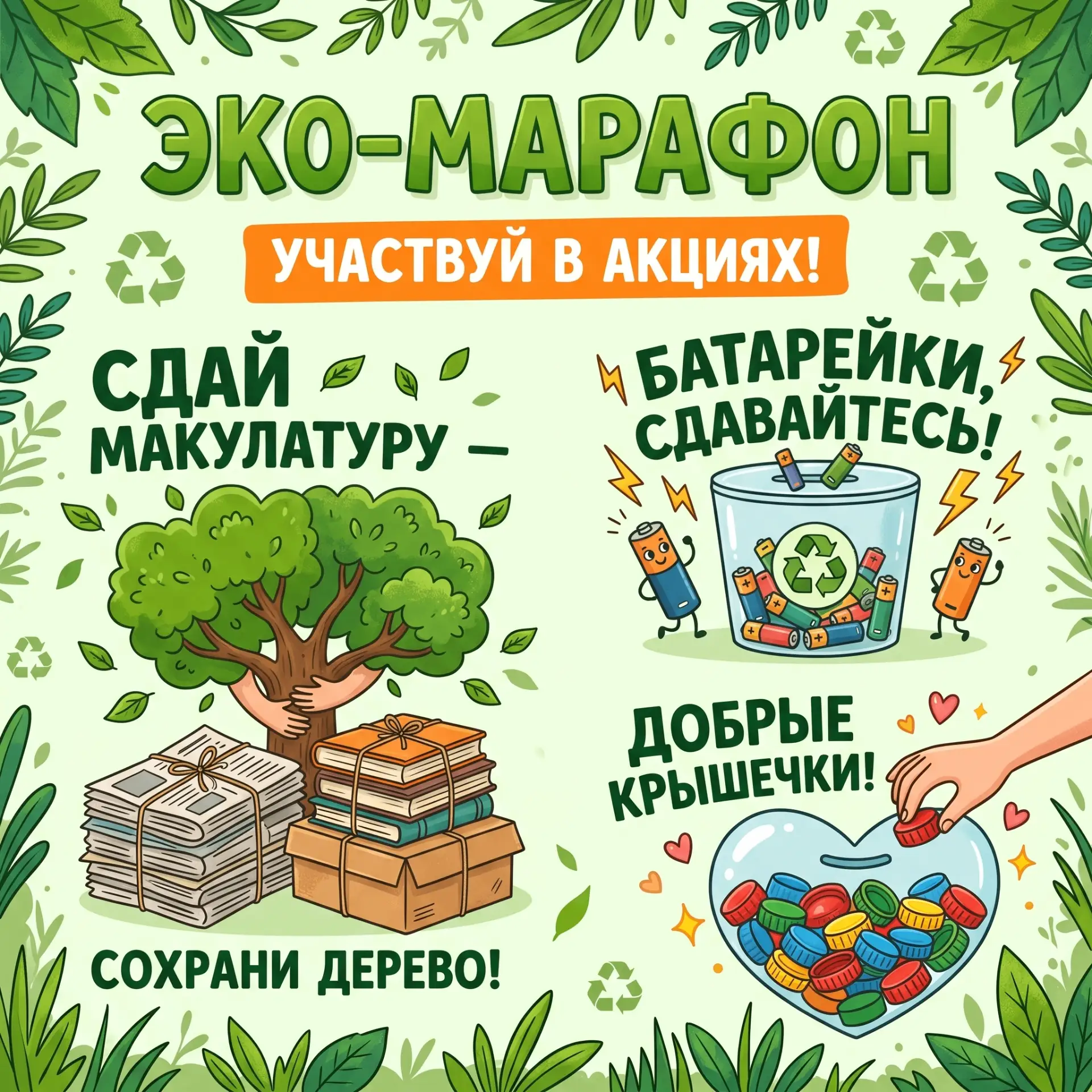 🌍 Запускаем наш большой эко-марафон!