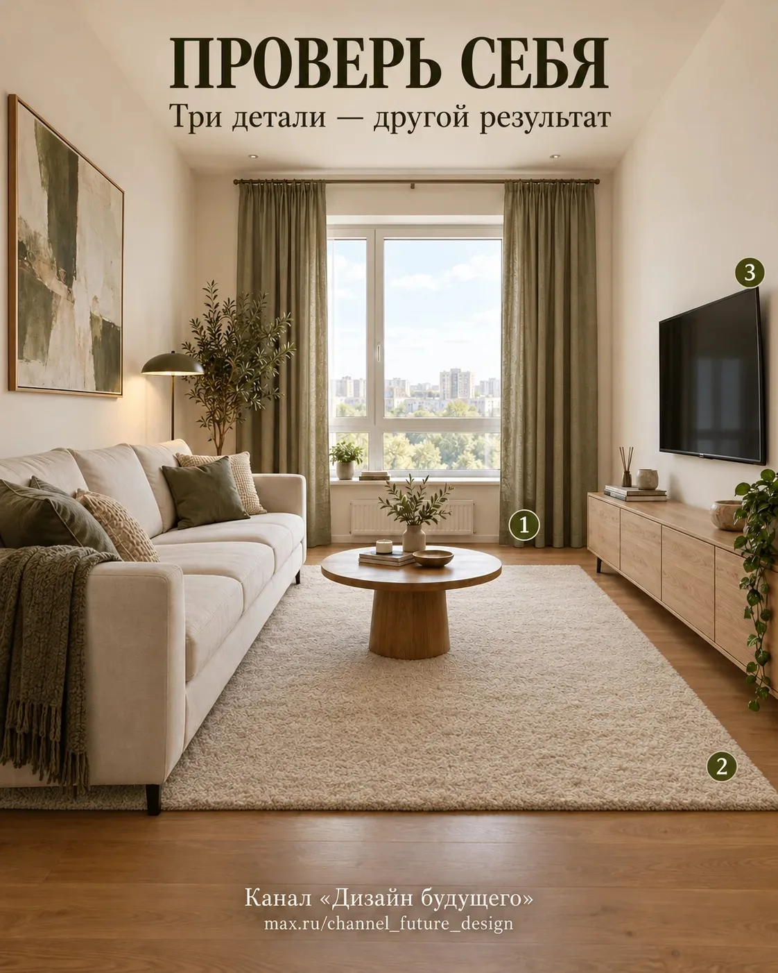 ✅ «Найди ошибку»: разбираем гостиную.